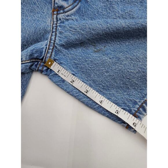 Vtg 90s PS Gitano Women's 8 High-Waist Button Fly Detail Denim Blue Shorts - Picture 9 of 10